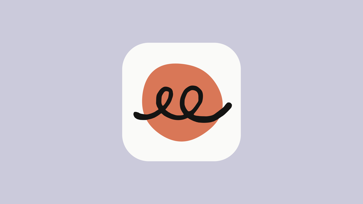 Anthropic's Claude Duet preview card: the Duet app icon, a black looping line over an orange circle on a white rounded square, on a pale lavender background.