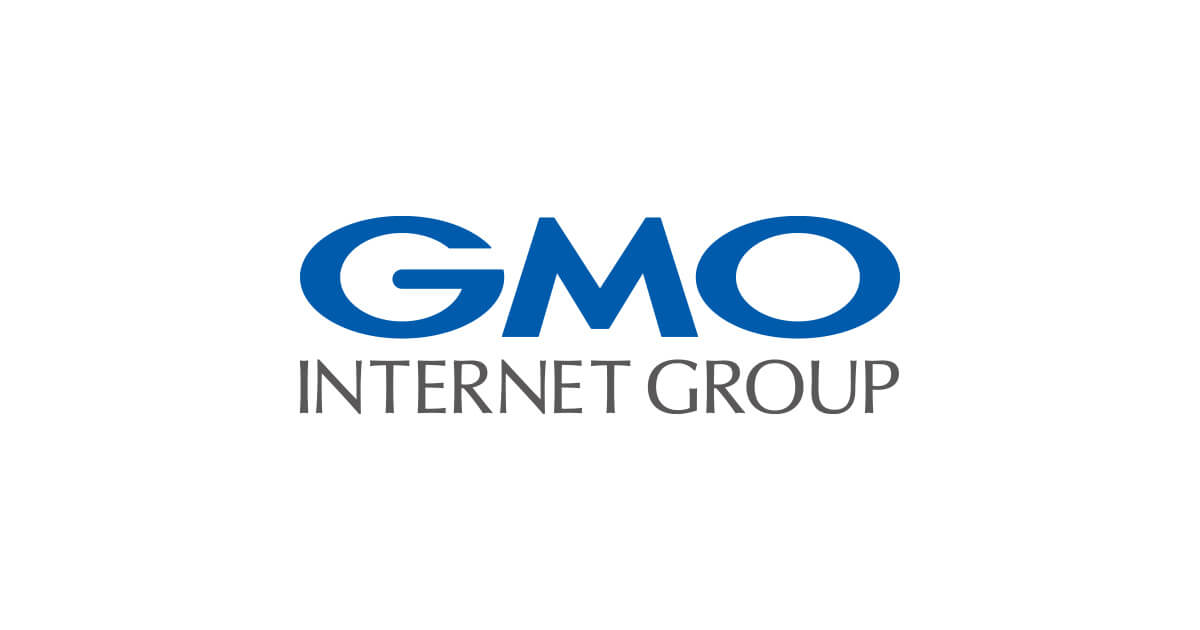 The GMO Internet Group logo, blue GMO letters above grey INTERNET GROUP text, on a white background.